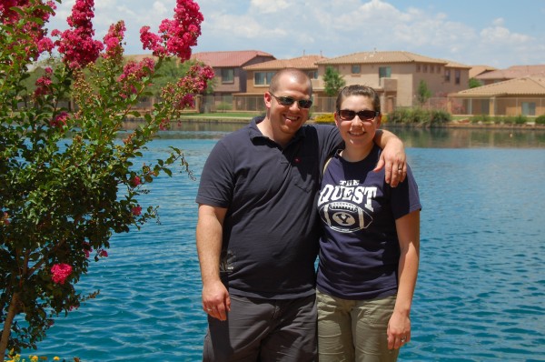 Bryan and Sarah at the lake