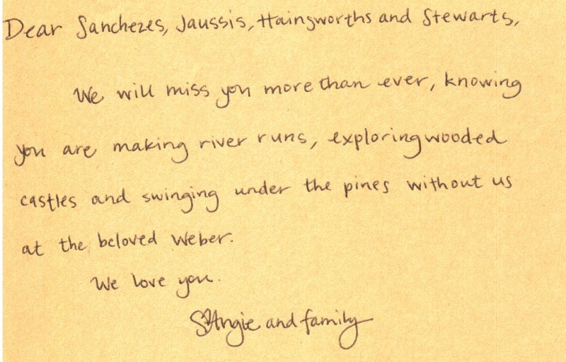 Dear Weber family